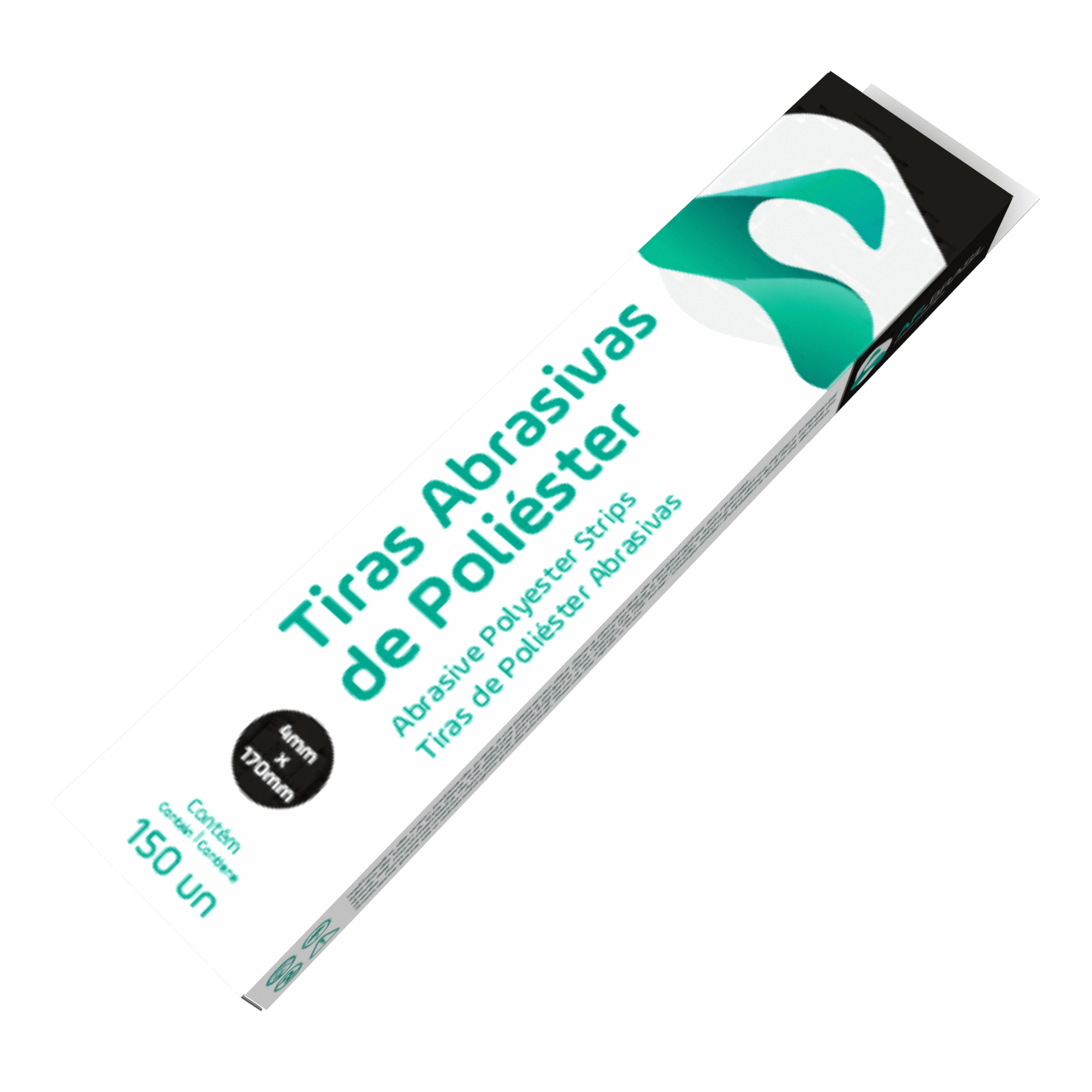 Tira de Lixa de  Poliéster 4mm 150un - AAF do Brasil
