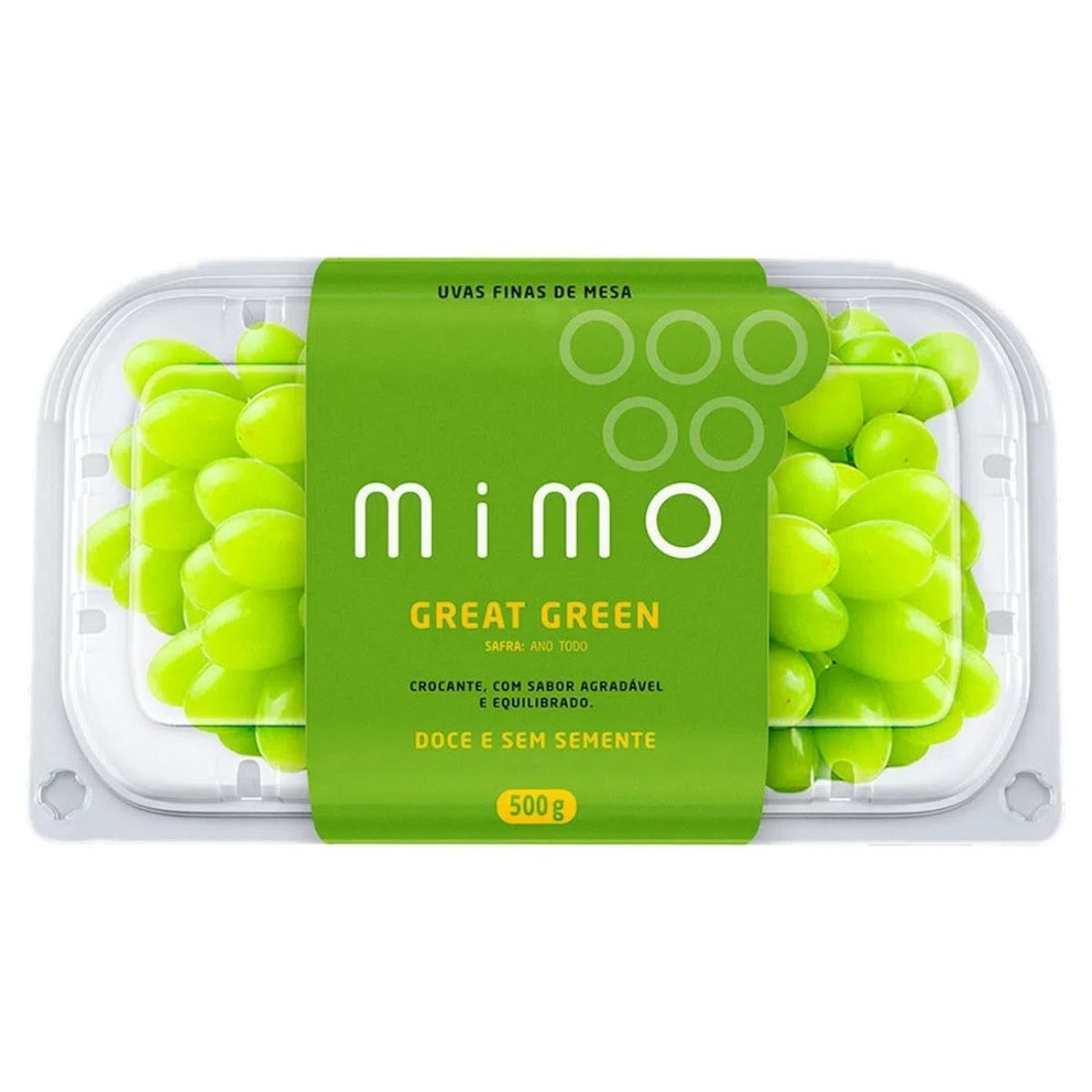Encontraproduto.com.br - Uva Verde sem Semente Mimo Great Green 500 g