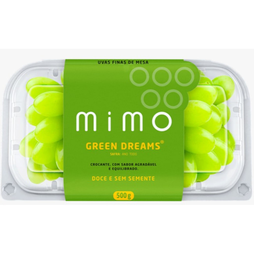Encontraproduto.com.br - Uva Verde sem Semente Mimo Great Green 500 g
