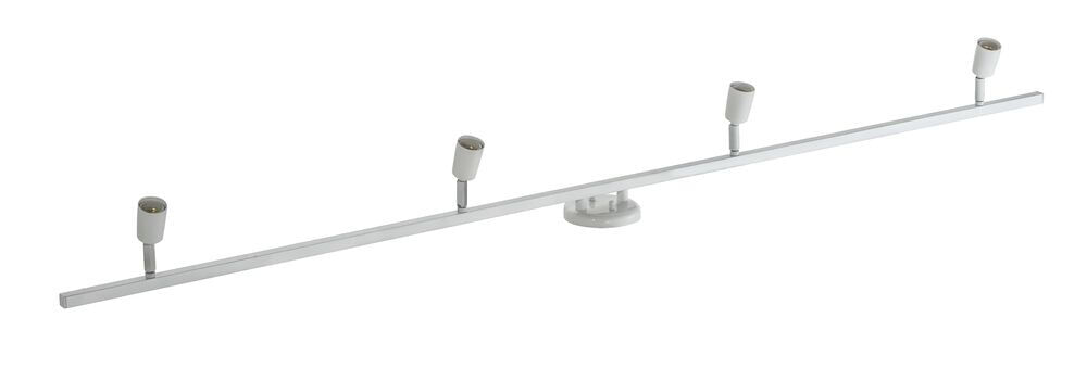 Encontraproduto.com.br - Spot Trilho Vitralux Bali 4 Lâmpadas 2m 20w E27 Branco