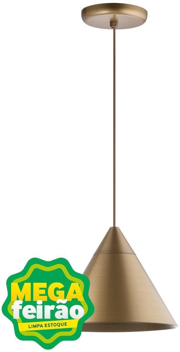 Pendente 1 Lâmpada Home 20W Polipropileno Dital 310 Ouro Velho Bivolt