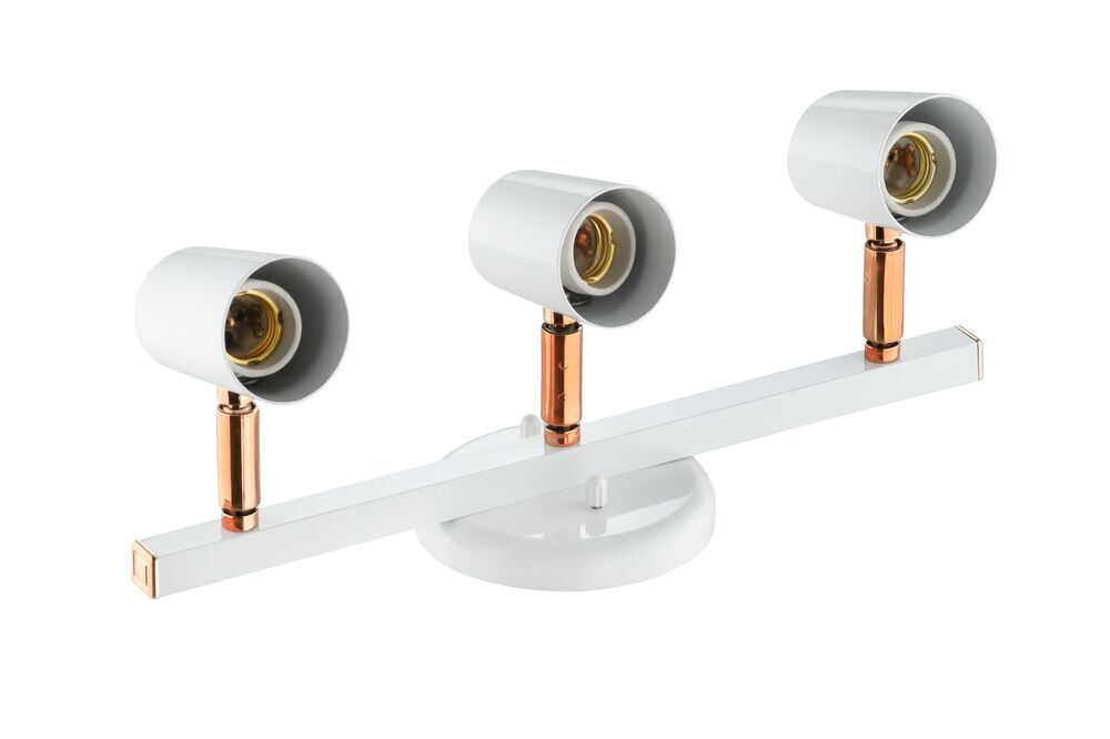 Encontraproduto.com.br - Trilho Linha Versátil 3 Lâmpadas E27 Branco Cobre Dital