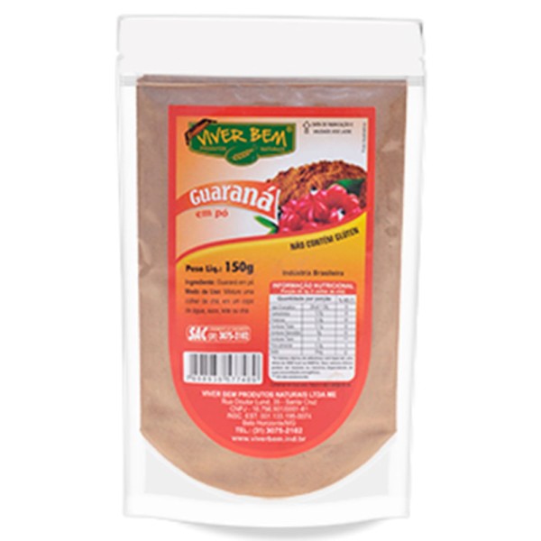 Encontraproduto.com.br - Guaraná em Pó Viver Bem Sachê 150g