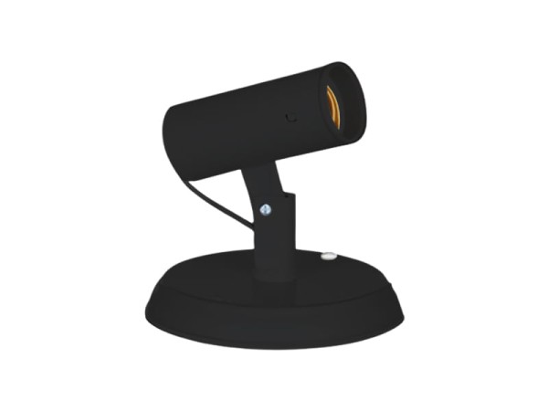 Encontraproduto.com.br - SPOT POPY LISO 01 LAMP PRETO EXTRALUZ
