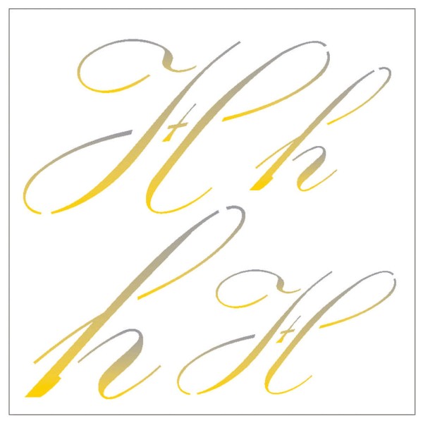 Encontraproduto.com.br - Stencil de Acetato para Pintura OPA  14 x 14 cm – 1803 – Manuscrito H