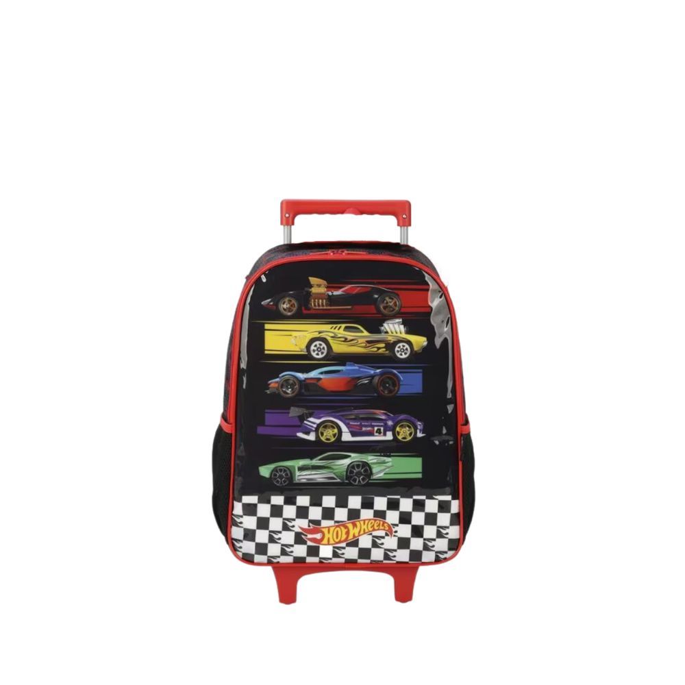 Encontraproduto.com.br - Mochila De Rodinhas Luxcel Hot Wheels 43x31x16cm 21 Litros