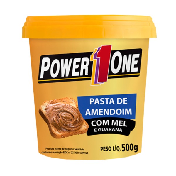 Encontraproduto.com.br - Pasta Amendoim com Mel e Guaraná - Power One - 500g