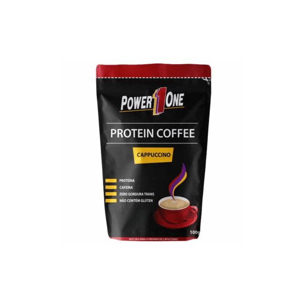 Encontraproduto.com.br - Café Proteico Power1one 100g Sabor Cappuccino Zero Açúcar