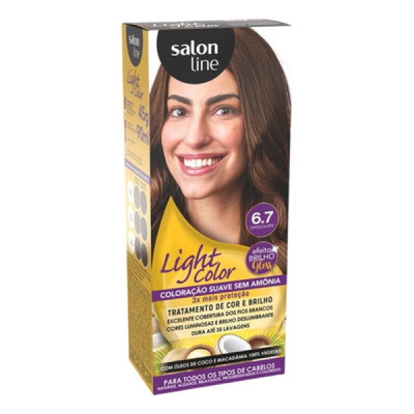 Coloração Salon Line Light Color Profissional 6.7 Chocolate