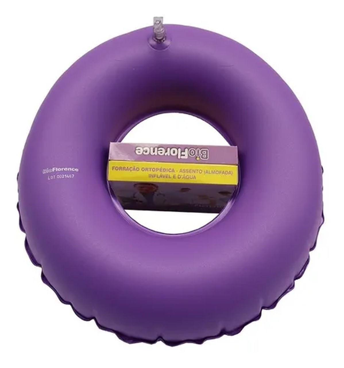 Encontraproduto.com.br - Almofada Inflável Anti-Escara Redonda com Orifício 101-00 Bioflorence