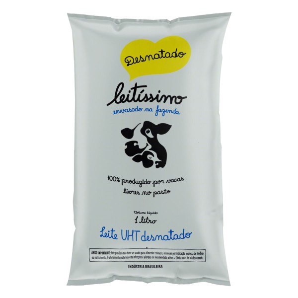Encontraproduto.com.br - Leite UHT Desnatado Leitíssimo Pacote 1 L