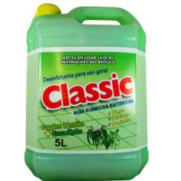 Encontraproduto.com.br - Desinfetante Classic Uso Geral Capim Limão e Eucalipto 5l
