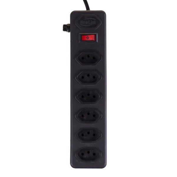 Encontraproduto.com.br - Filtro de Linha 6 Tomadas NewLink PE102