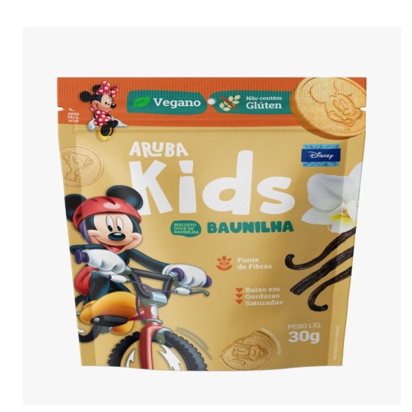 Biscoito Vegano Aruba Kids Baunilha 30g