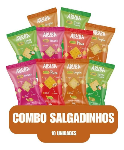 Biscoito Salgado sabor Gergelim Aruba 50g