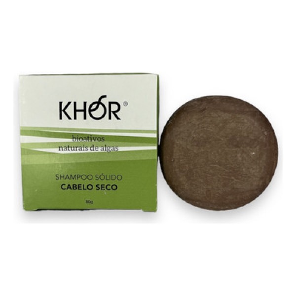 Shampoo Sólido Cabelos Secos 80g - Khor