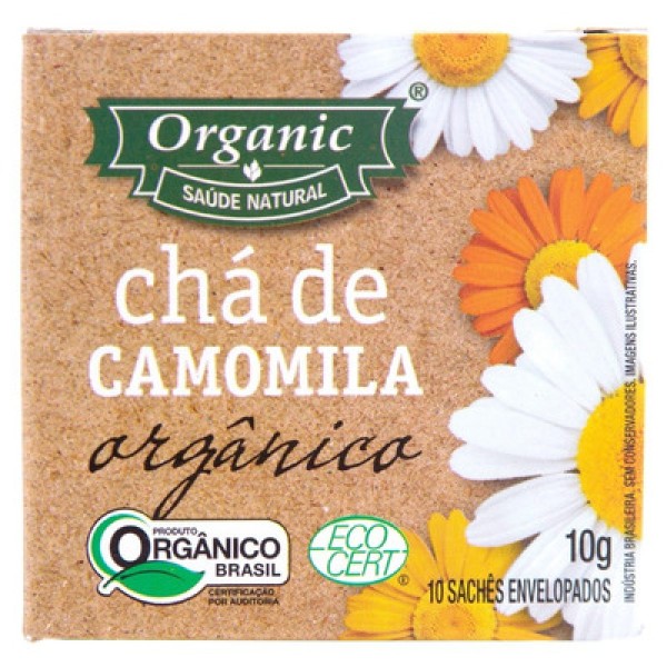 Chá Orgânico De Camomila Organic 10 Sachês