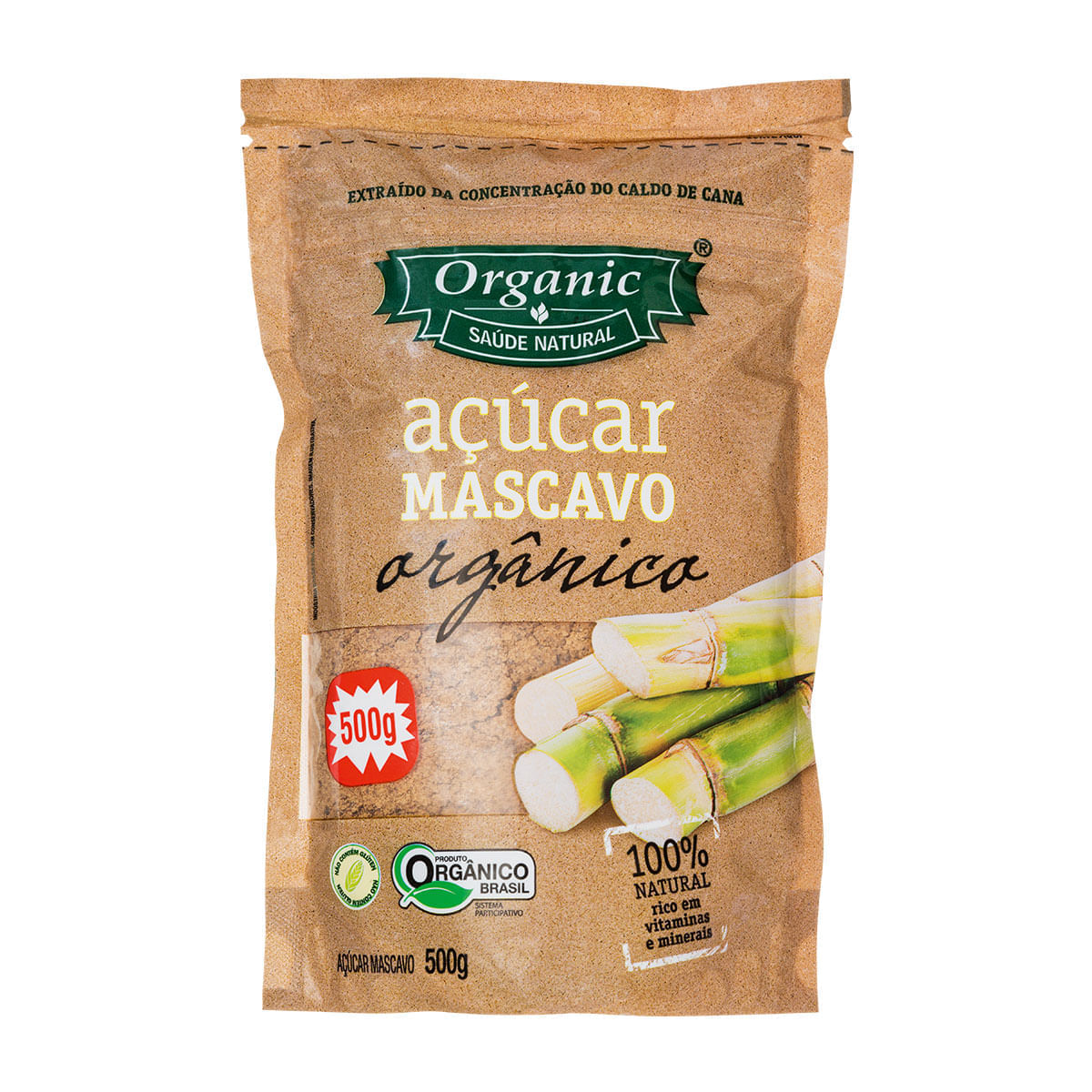 Açúcar Mascavo Orgânico Organic 500g