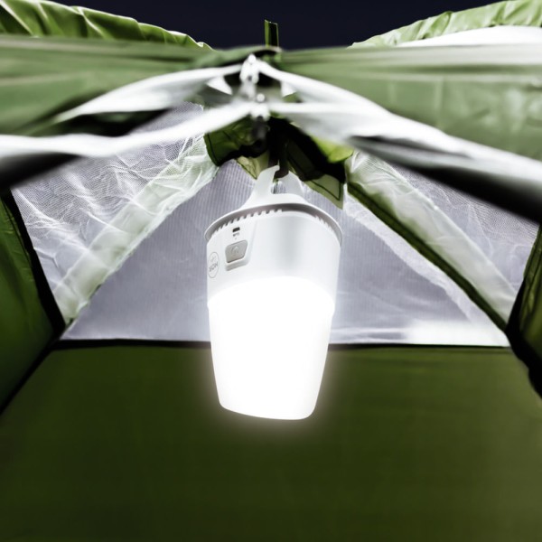 Encontraproduto.com.br - Luminária Portátil Recarregável Com Ganchos 545 Lumens