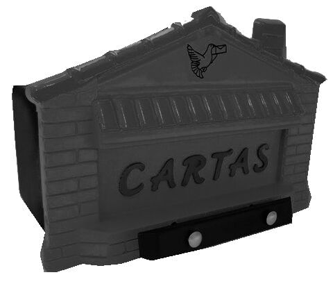 Caixa de Correspondência PVC Casa Preta JLK Plásticos