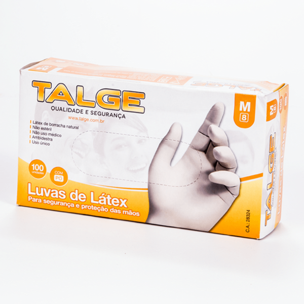 Encontraproduto.com.br - LUVA LATEX C/ PO C/100 TAM. M R.7126