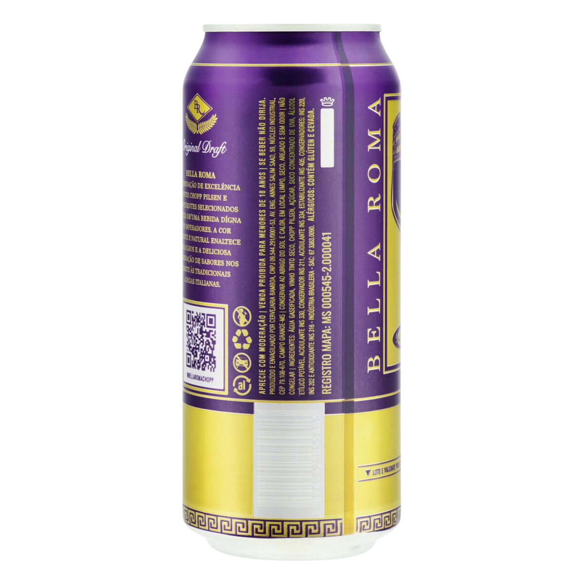 Encontraproduto.com.br - Coquetel de Vinho Draft Bella Roma lata 473ml