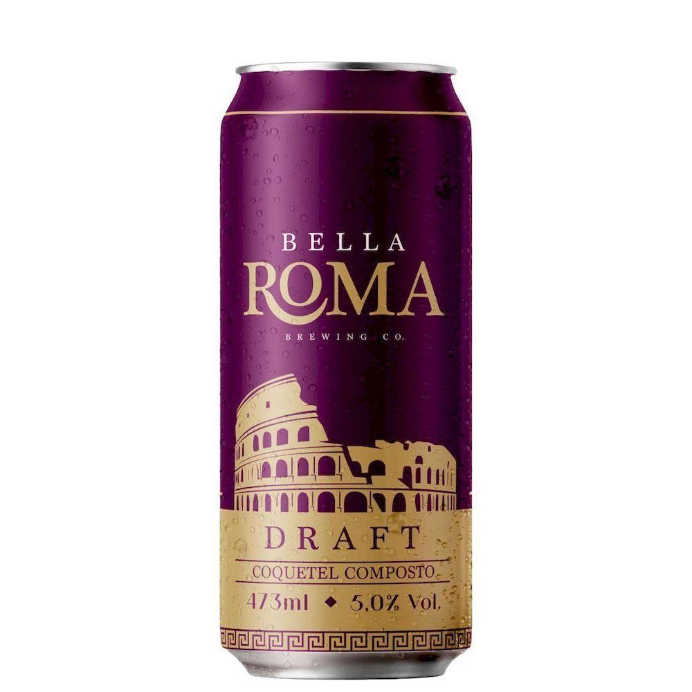 Encontraproduto.com.br - Coquetel de Vinho Draft Bella Roma lata 473ml