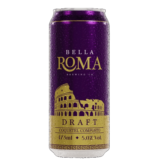 Encontraproduto.com.br - Coquetel de Vinho Draft Bella Roma lata 473ml