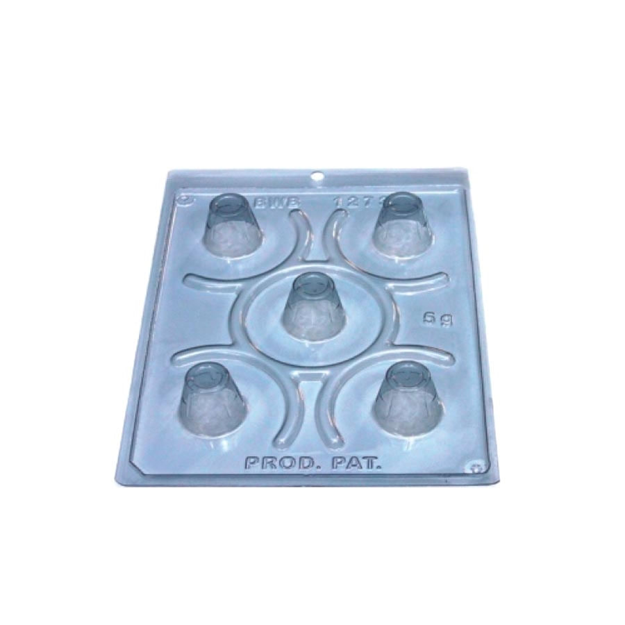 Encontraproduto.com.br - Forma de Acetato Com Silicone Copinho de Licor com 1 Un