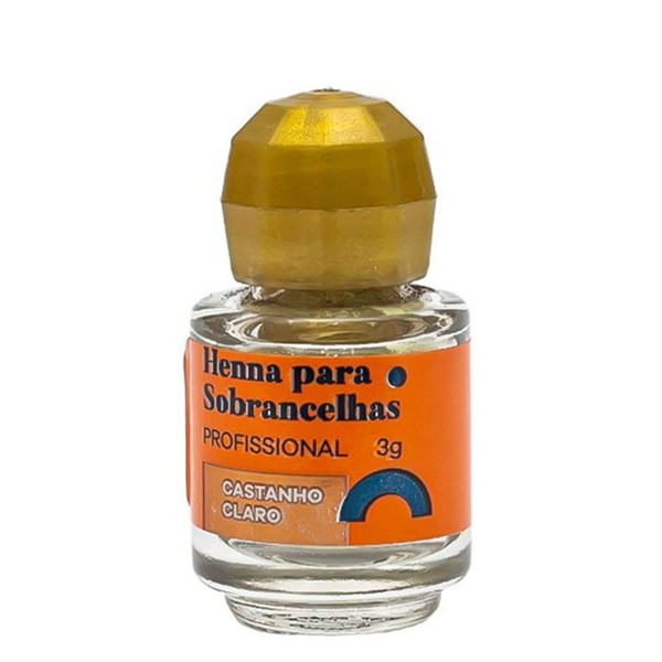 Encontraproduto.com.br - Henna para Sobrancelhas Della & Delle Castanho Claro 3g