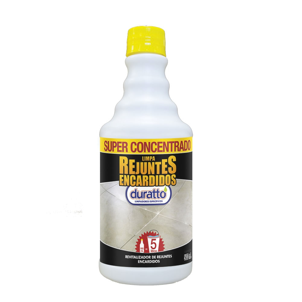 Encontraproduto.com.br - Limpa Rejuntes Encardidos Duratto Frasco com 500 mL. Faz até 5 L.