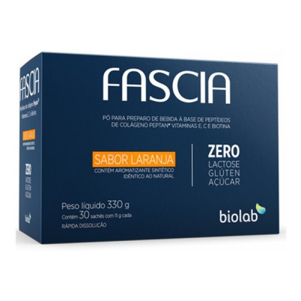Suplemento Alimentar Fascia Sabor Laranja 30 Sachês 11g