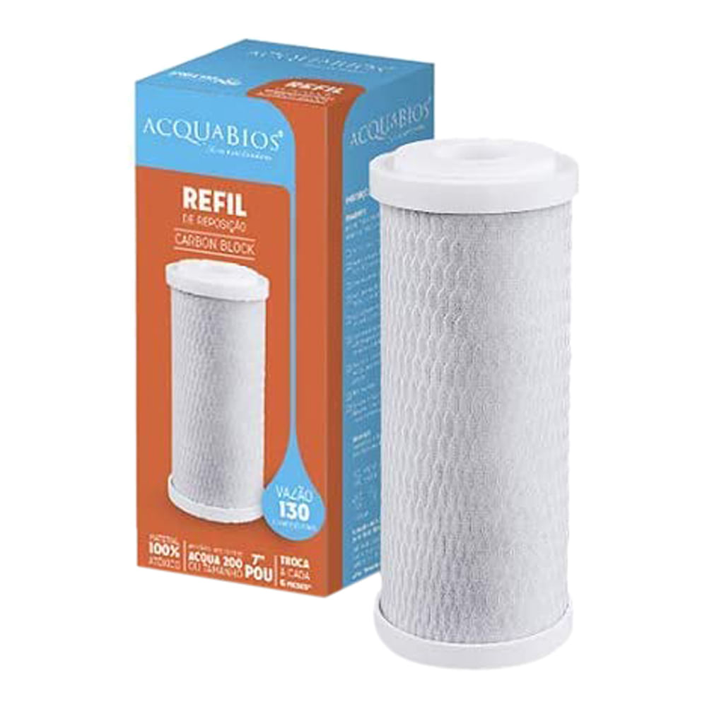 Encontraproduto.com.br - Refil Para Filtro 90 LT/H Pou Carbon Block 7