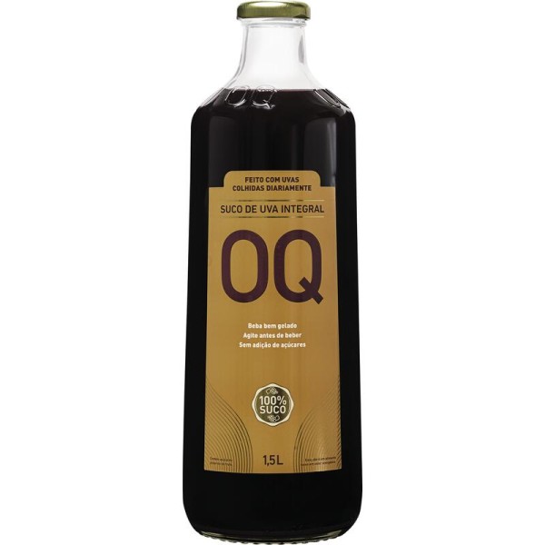 Suco de Uva OQ Integral Tinto Garrafa com 1,5L