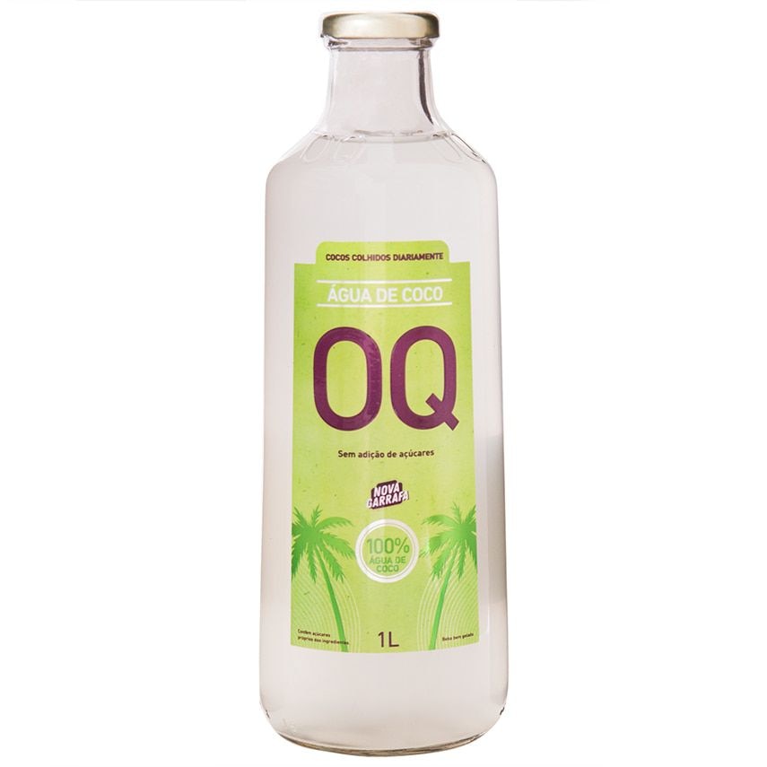 Encontraproduto.com.br - Água de Coco Natural OQ Garrafa com 1L