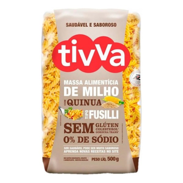 Fusilli sem Glúten Quinoa Tivva 500g