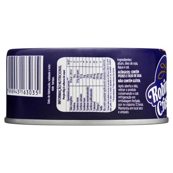 Encontraproduto.com.br - Atum Sólido Robinson Crusoe Óleo Lata com 120g