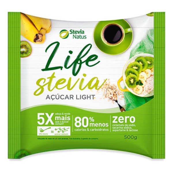 Encontraproduto.com.br - Açúcar Refinado Light Stévia Natus Life 500g