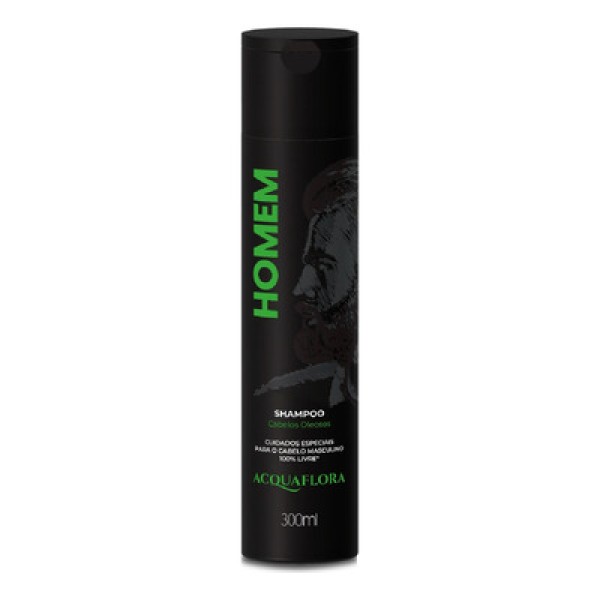 Shampoo 300ml Homem Cabelos Oleosos - Acquaflora