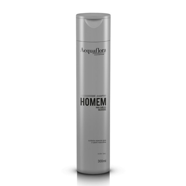 Encontraproduto.com.br - Shampoo 300ml Homem Cabelos Oleosos - Acquaflora