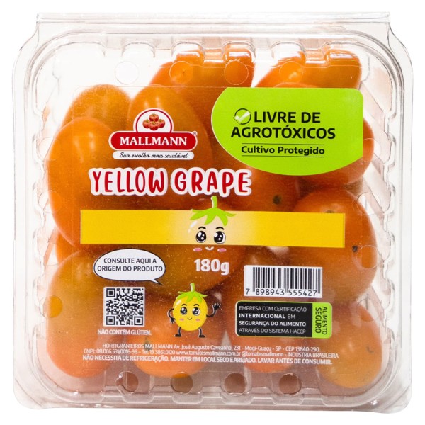 Tomate Yellow Grape Mallmann Sem Agrotóxico 180g