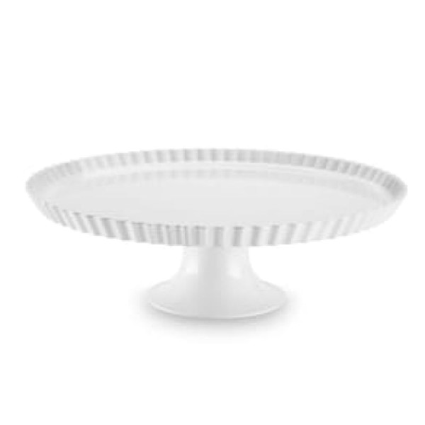 Encontraproduto.com.br - Boleira com Borda Buffet Branco 35,5x11,5cm Haus Concept