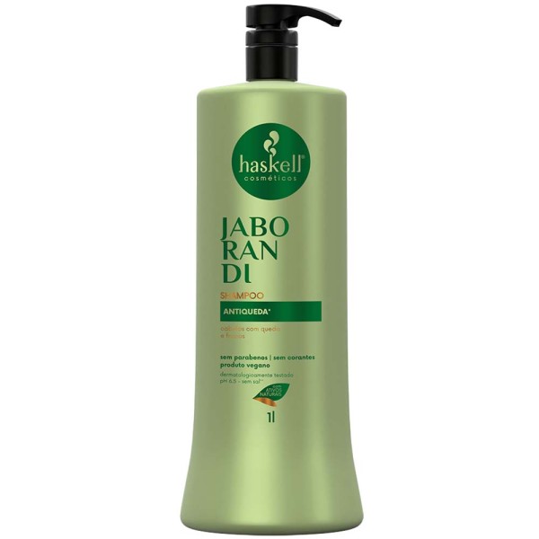 Encontraproduto.com.br - Shampoo Jaborandi Para Cabelos Oleosos 1 Litro Haskell 