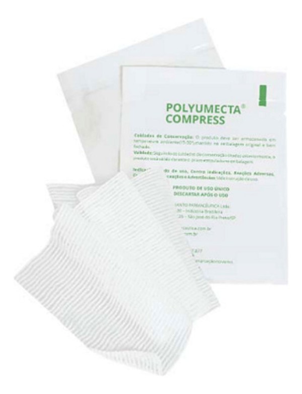 Polyumecta Compressa Gaze Com Phmb 7,5cm X 20,3cm Helianto
