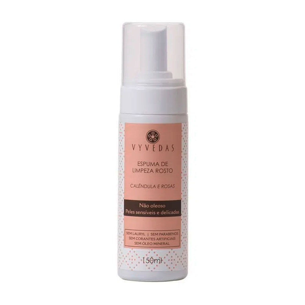 Espuma de Limpeza Facil Vyvedas Calêndulas e Rosas 150ml