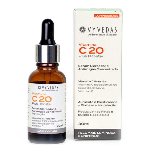 Sérum Clareador Anti-Idade Vyvedas Vitamina C20 Plus Booster