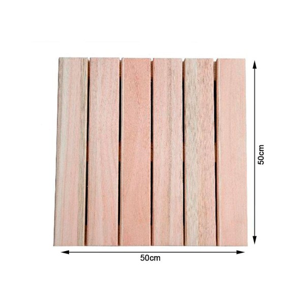 Encontraproduto.com.br - Deck de Madeira Reck Eucalipto Modular 50x50cm