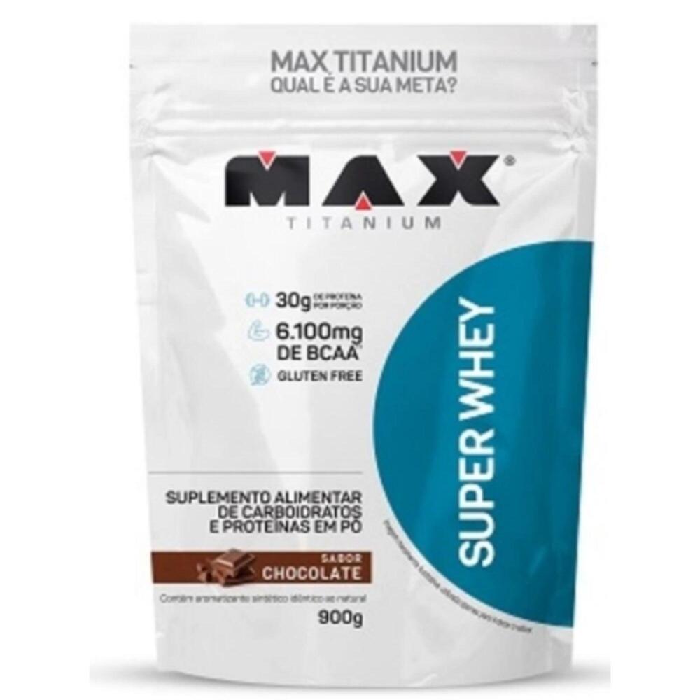 Encontraproduto.com.br - Whey Protein Max Titanium Chocolate  Pe 900G