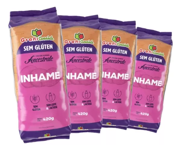 Pão de Forma Ancestrale Inhame Grani Amici 420g