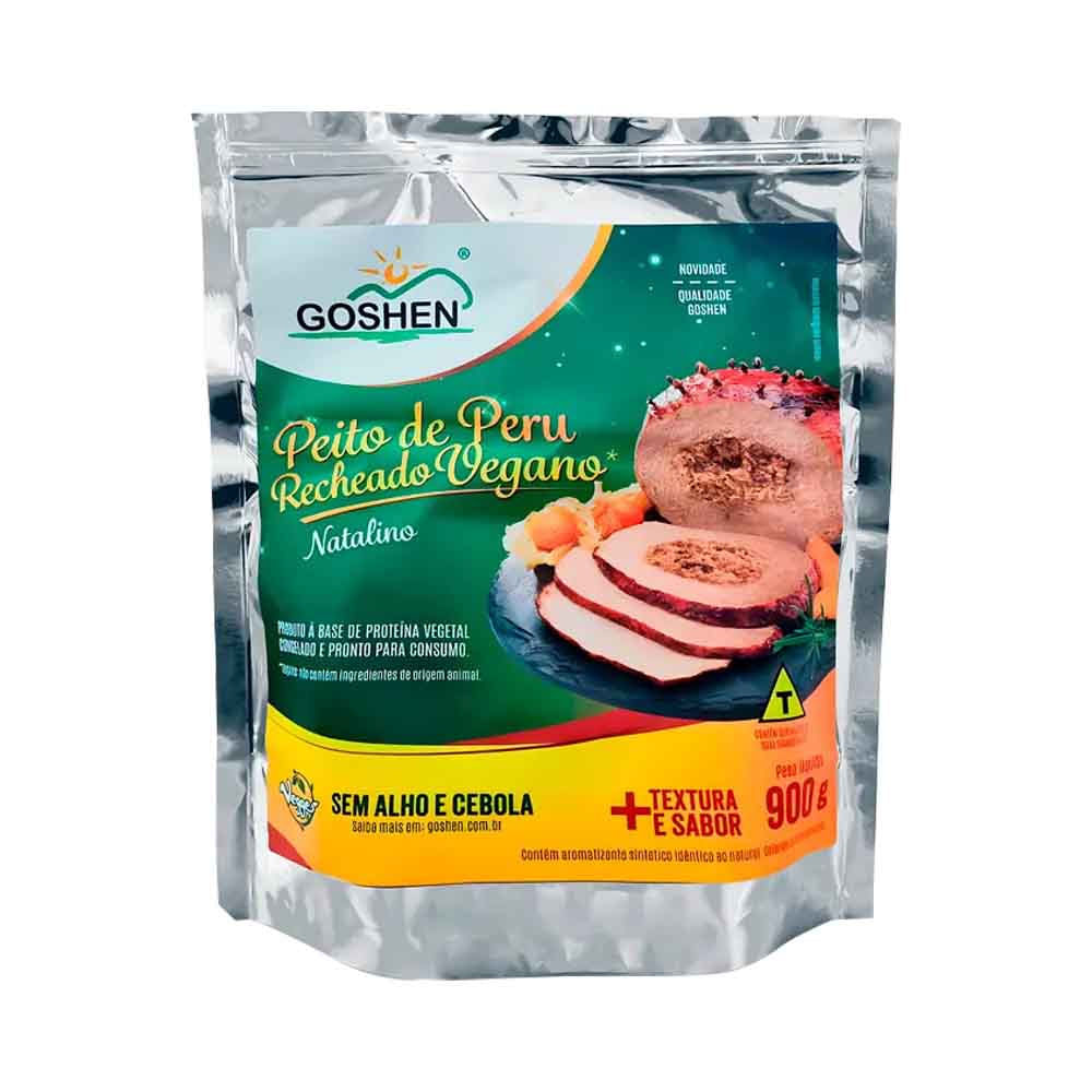 Peito de Peru Vegano Recheado 900g Goshen